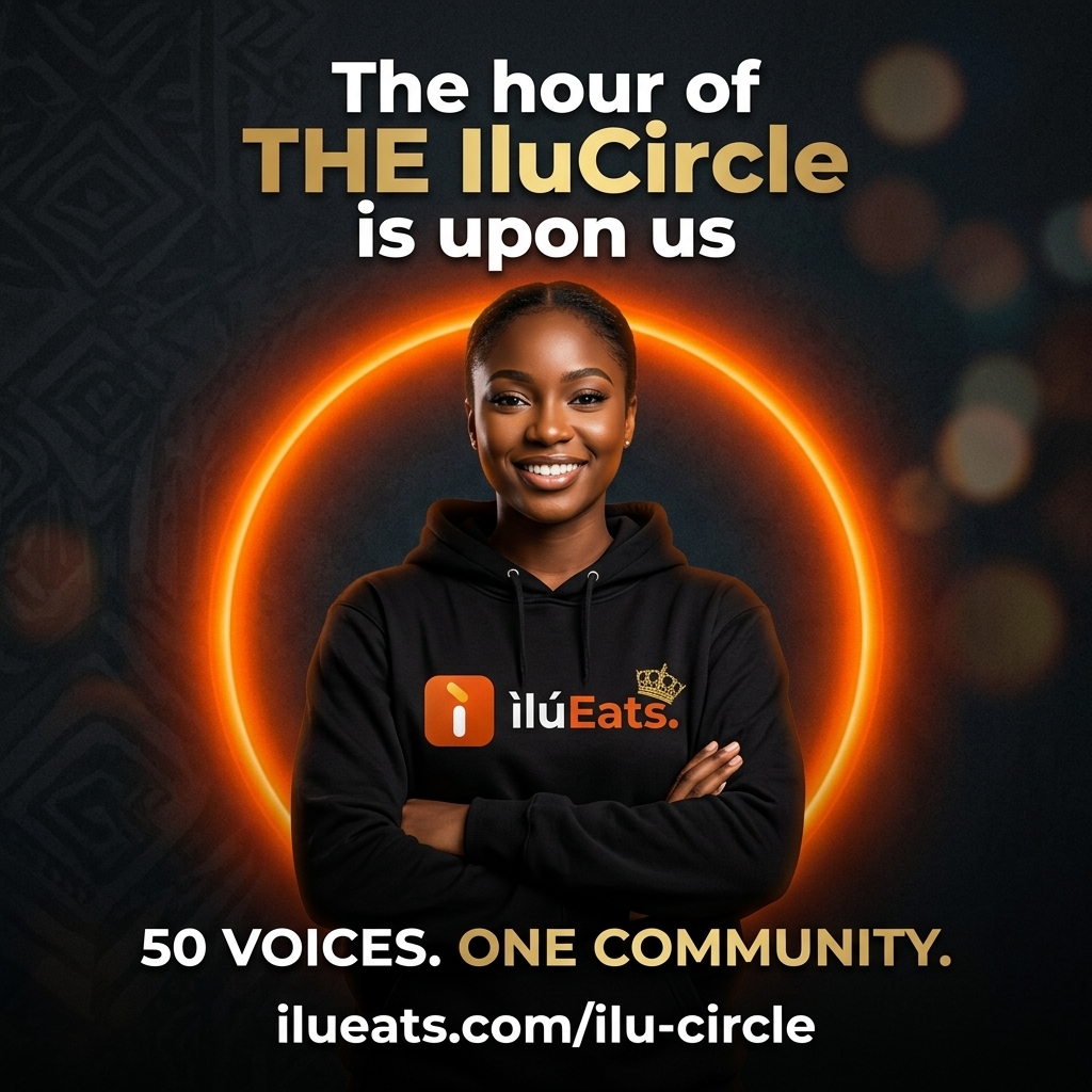 An Ilu Circle member on the campaign poster